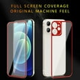 thumbnail image 5 of GoldCherry Camera Armor For iPhone 12 Mini Screen Protector, Front & Back 9H Hardness Tempered Glass Screen Protector [Titanium Edge] Anti-Scratch 0.26mm HD For iPhone 12 Mini 5.4 Inch(Red), 5 of 8