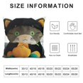 thumbnail image 5 of Mushroom Plush, Cute Black Cat Plush Pillow Soft Plushies Squishy Pillow, Cat Stuffed Animals Kawaii Plush Toys Decoration Gift for Girls Boys, 5 of 5