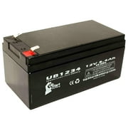 APC Back-UPS ES 350 BE350R Battery Replacement - UB1234 Universal Sealed Lead Acid Battery (12V, 3.4Ah, 3400mAh, F1 Terminal, AGM, SLA) - Includes TWO F1 to F2 Terminal Adapters