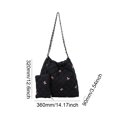 thumbnail image 4 of Bolso Hombro Acolchado para Mujer Diario Sencillo Con Patrón Lazo Y Pequeño (), 4 of 6
