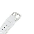 thumbnail image 2 of Hadley Roma MS740 22mm Watch Band White Silicone Leather Stitched Mens Watchband, 2 of 4