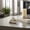 White, variant on Elegant Marble Two Tone Square Links for Home Decor - Decorative Ornament for Bathroom Vanity, Office, and Living Room Decor - Modern Accent for Shelf Display and Coffee Table - 2", Black & Green