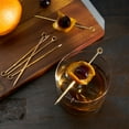 thumbnail image 3 of Viski Stainless Steel Cocktail Picks for Olives, Cherries, Set of 6 Gold, 3 of 10