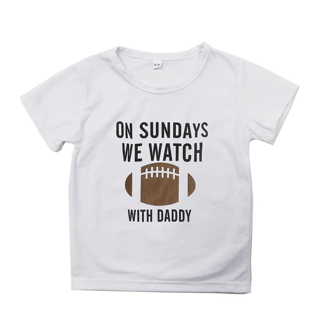 WEAIXIMIUNG Chemises pour Adolescents Chemises pour Enfants Adolescents Manches Courtes Rugby Football Imprimés Lettres T-Shirt Garçons Filles Fans Hauts