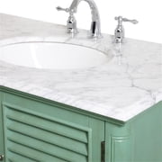 Elegant Lighting VF30536VM Rhodes 36 Free Standing Single Basin Vanity Set - Vintage Mint