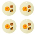 thumbnail image 1 of 4 piezas de tapetes para mesa de comedor, posavasos y tapetes aislantes de gel de sílice resistentes a quemaduras y altas temperaturas, 1 of 5