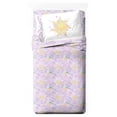 thumbnail image 1 of Jay Franco Juego de sábanas infantiles con sábanas bajeras ajustables y funda de almohada, ropa de cama ultrasuave con funda de almohada para decoración de la habitación, color morado, princesa Disney, 1 of 1
