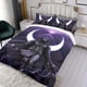 thumbnail image 3 of Caballero Luna Conjunto de sábanas temático, trío de piezas, cómodo y amigable con la piel, diseño único, regalo de decoración para el hogar para familiares, amigos y fans,135cm *200cm, 3 of 6
