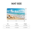 thumbnail image 4 of FJPT Non Slip Flannel Floor Mat Kitchen Mat Beach Scene With Shells And Waves For Bathroom Kitchen Bedroom Decor 24x16 inch, 4 of 5