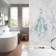 thumbnail image 2 of Yayeee 100% Cotton Hand Towels for Bathroom 16" x 28" Soft Absorbent Kitchen Towel, Blue Trains Pattern, 2 of 7