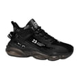 thumbnail image 4 of Zapatillas deportivas de moda para hombre, zapatos suaves para caminar, zapatillas bajas con amortiguación, zapatos informales para gimnasio, Fitness, Negro Sunnimix  Zapatillas de deporte de los hombres, 4 of 8