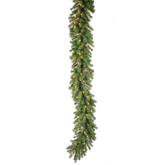 Vickerman 9' Douglas Fir Artificial Christmas Garland, Clear Dura-lit Incandescent Mini Lights