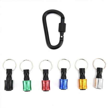 

Tebru Socket Adapter Keychain Screwdriver Bit Holders 6Pcs Keychain Extension Bar Hex Shank Screwdriver Bit Holders Socket Adapter Quick Release Tool