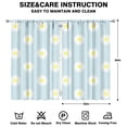 thumbnail image 2 of Floral Room Darkening Curtains, 84 Inch Long Drapes for Bedroom, Rod Pocket Design, Soft Polyester 2 Panel Curtains 52x84 Inch, 2 of 2