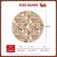 thumbnail image 2 of Lukts Autumn Fox with Brown Plants Print Color Life Christmas Tree Skirt, Winter Holiday Tree Mat Decoration ,Can be Used as A Shawl-36", 2 of 6