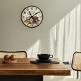 thumbnail image 4 of 12”MDF Wall Clock - Rose, 4 of 11