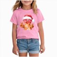 thumbnail image 2 of NOLDARES Christmas Cookie Shirt Toddler Girls Cookie T-Shirt Xmas Gifts Tee Tops Holiday Outfits,A607-Pink, 2 of 4