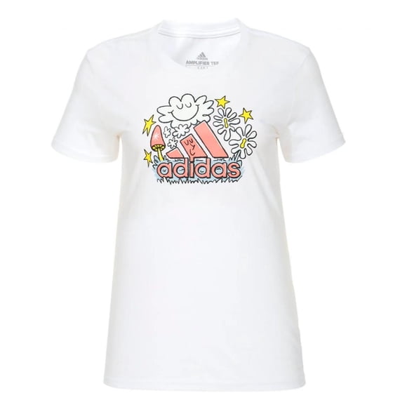 Playera Adidas Doodle Fill para Mujer. IN7951 blanco L
