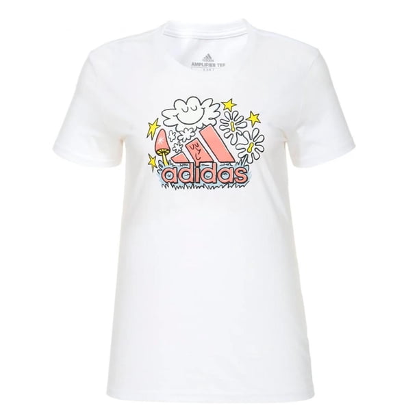 Playera Adidas Doodle Fill para Mujer. IN7951 blanco L