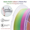thumbnail image 3 of Ziro 3D Gradient Matte PLA 1.75mm 1kg, Rainbow Blaze, 3 of 8