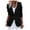 Black, variant on YOUSNH Women's 2024 Fall Business Casual Long Sleeve Notch Lapel Trendy Work Jackets Outerwear Women's Blazers Jackets Brown XXL
