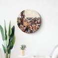 thumbnail image 4 of 14 Inch Wall Clock Battery Operated Silent Clock Decorative for Office, Kitchen, Outdoor, Living Room，View Old Town Beautiful, 4 of 4