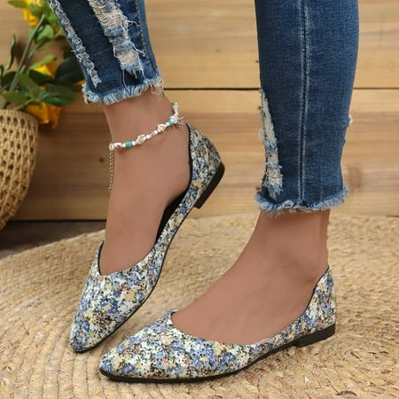 

Kayannuo Womens Shoes Clearance Fall Shoes for Women Women s Flying Woven Solid Color Mesh Print Light Mouth Casual Flat Shoes