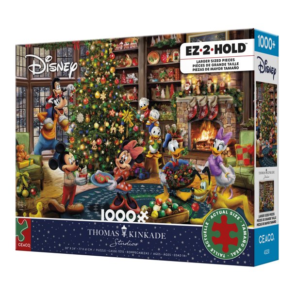 Ceaco Holiday 1000 Piece Mickey and Minnie Christmas (Thomas