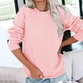 thumbnail image 3 of Durtebeua Long Sleeve Sweatshirts Pullover Sweatshirt Tops Shirts Cute Sweatshirts For Women, 3 of 5