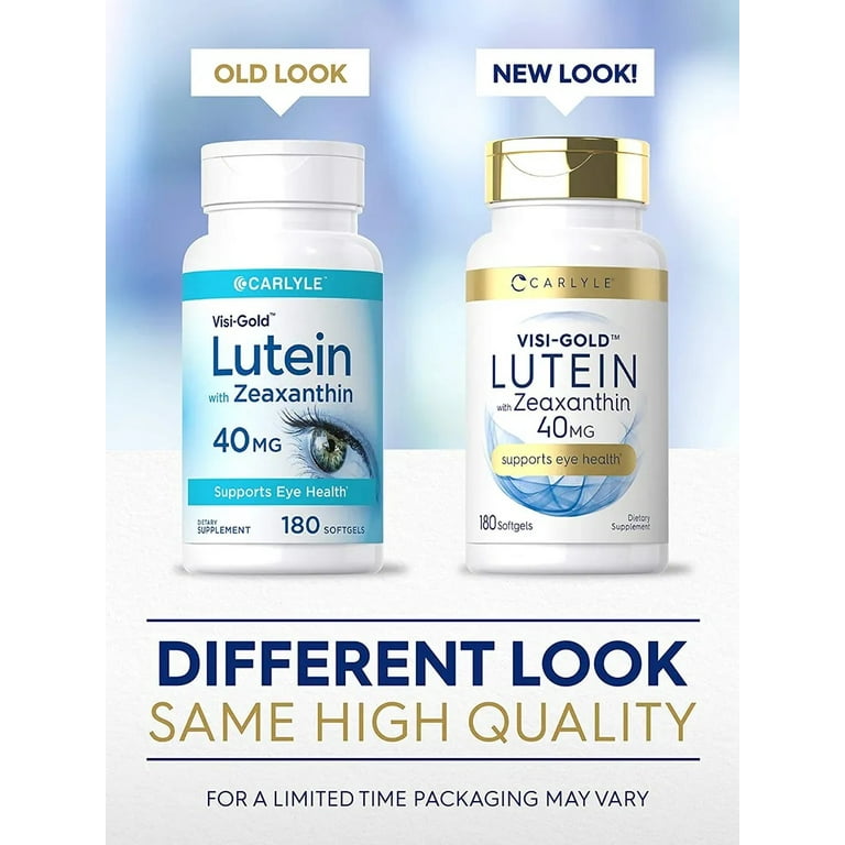 Carlyle Lutein 40mg and Zeaxanthin Softgels 180, Antioxidant