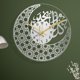 thumbnail image 5 of Reloj de pared musulmán Perfecl Silencio islámico Eid Ramadán 30x30 cm Plata, 5 of 6