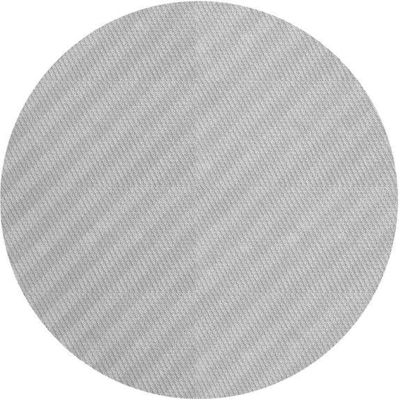 Ahgly Company Machine Washable Indoor Round Transitional Dark Gray Area Rugs, 8' Round