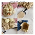 thumbnail image 4 of Crossbody Bags for Women, Canvas Drawstring Flower Bucket Bag for Women, Shoulder Lunch Bag, Adjustable and Detachable Strap, Perfect Gift for Friends, Family, Green, 4 of 8
