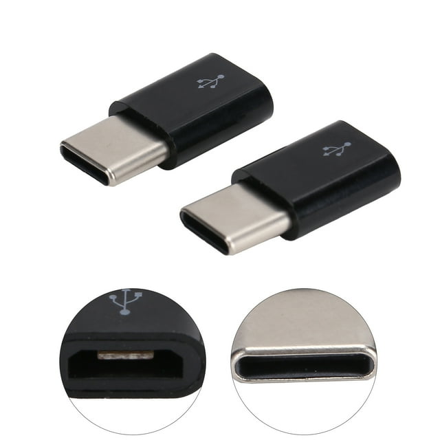 LAFGUR 2pcs Micro USB To Type‑C OTG Adapter Syncing Data Transfer And Charging Adapter Converter,Micro To USB‑C Connector,Micro USB To Type‑C Adapter