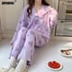 thumbnail image 1 of Elizabeth Duck-Conjunto de pijamas japoneses para mujer, ropa de dormir de algodón de manga larga, con cuello en V y solapa, para Otoño e Invierno, 1 of 4