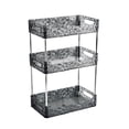 thumbnail image 4 of Tongina Bathroom Storage Rack Cosmetic Storage Tray Decor Decorative Tray Bathroom Vanity Tray Jewelry Tray for Dorm Shampoo Perfumes Clear Gray 3 Layer, 4 of 8