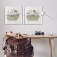 thumbnail image 2 of Stupell Industries Rustic Florals in Bathtubs Floral Painting White Framed Art Print Wall Art, 24 x 24, Set of 2, 2 of 6