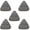 A001- Color A, variant on Reusable Microfiber Mop Pads, 9.4X9.4X9.4 In, Triangle Shape, Spin Mop Replacement, Mop Replacement Heads, Deep Cleaning, Residential Hard Floor Care, Gray, 10 Pc