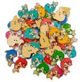 thumbnail image 2 of 50 Pieces Cartoon Buttons Colorful Small Handmade Crafts Cartoon Mixed 2-holes Sewing Accessory Clothes Button Headwear Handicrafts Jackets, 2 of 9