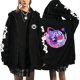 thumbnail image 3 of Helluva Boss-Sudadera holgada con capucha y cremallera para hombre y mujer, camisa de Anime estética Y2k, estilo callejero Hip Hop, Tops grandes, primavera y otoño, 3 of 3
