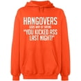 thumbnail image 2 of OXI Hoodie Sweatshirt - Hangovers Gods Way, Basic Casual Hoodie for Men's and Women Fleece Hoodie Long Sleeve - Orange Medium, 2 of 3