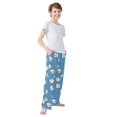 thumbnail image 3 of FORMRS Boys Pajama Pants with Pockets Size 9-10Y Kids Lounge Sleep Bottoms, Baseballs Pattern, 3 of 8