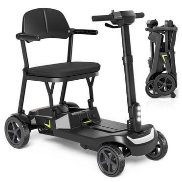 EAGLOG YL-985s Foldable Mobility Scooter for Seniors, 43Lbs Lightweight Aluminum Electric Wheelchair, 1 Lithium Battery, Black