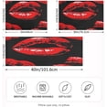 thumbnail image 2 of Coolnut Sexy Red Lips Pillowcase for Hair and Skin Silk Pillowcase Queen Size 20×30in, Soft and Breathable Slippery Satin Pillowcase Covers for Sleep Decor Giftsation 283, 2 of 7