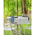 thumbnail image 3 of Beige Outdoor Tablecloth with Umbrella Hole and Zipper, Solid Color Table Cover for Round Tables Waterproof Tabletop Collection for Patio, Garden, Picnic, Camping 60R, 3 of 6