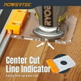 thumbnail image 5 of POWERTEC Router Guide Rail Adapter for Ryobi P601, PCL424, PCL424B & Ridgid R2911 Trim Routers Compatible with Powertec, Makita, Festool, Milwaukee, Kreg ACS, WEN, and Triton Guide Rails (72024N), 5 of 7