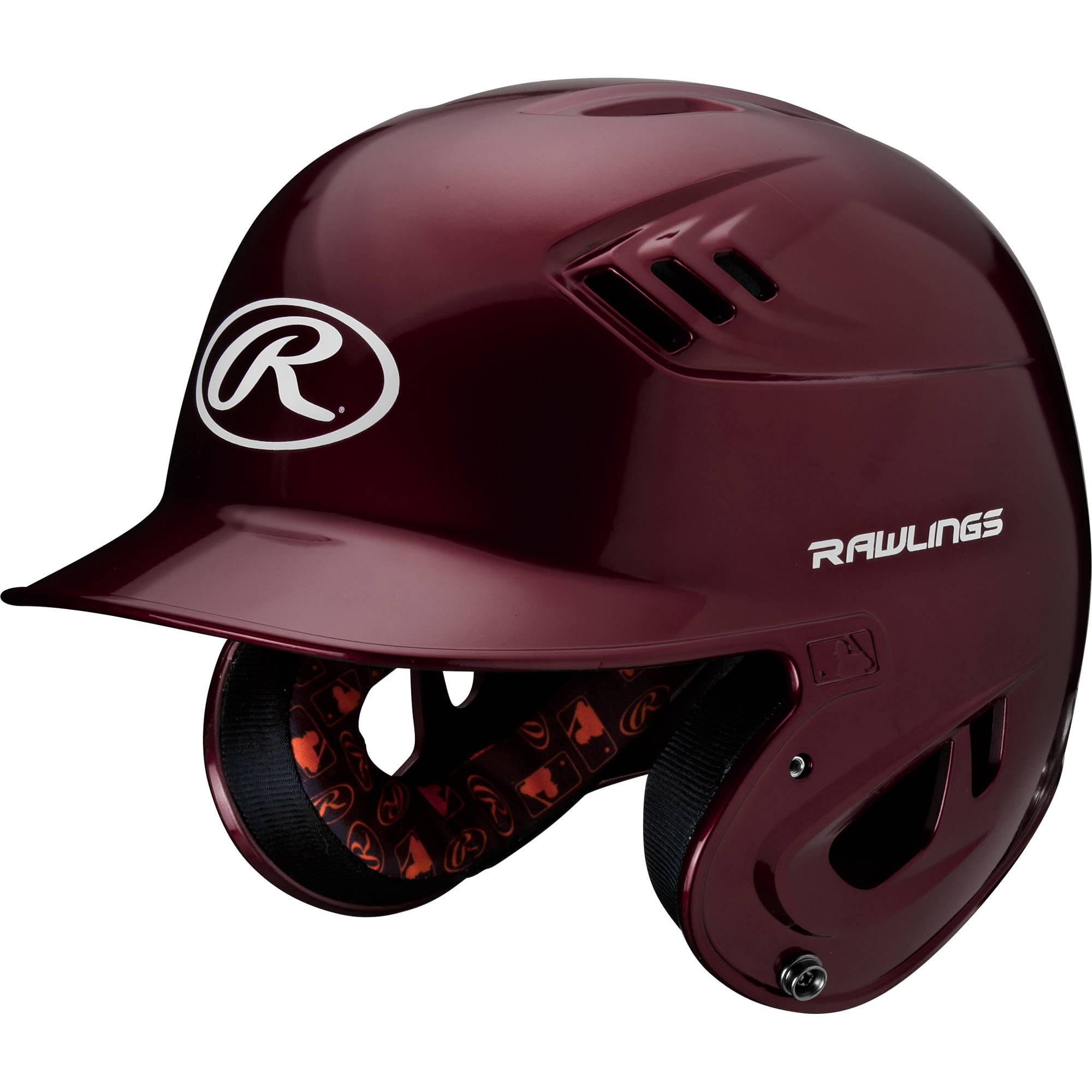 Rawlings Senior R16 Series Metallic Batting Helmet, Maroon