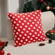thumbnail image 1 of Christmas Red And White Polka Dots Pillowcases Plush Jacquards Holiday Decoration Pillowcases Living Room Sofa Bed Cushion Covers, 1 of 6