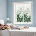 thumbnail image 3 of Palm Leaves Tropical Window Privacy Film, Green Botanical Summer Static Cling UV Sun Blocking Heat Control Window Tint Day and Night, Non-Adhesive Reusable One Way Windows Privacy Cover 19.6''x39.3'', 3 of 7