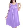 thumbnail image 1 of Karight Jupe Maison Grande Taille à Col Rond pour Femmes, Couleur Unie, Ample et Confortable, 1 of 2